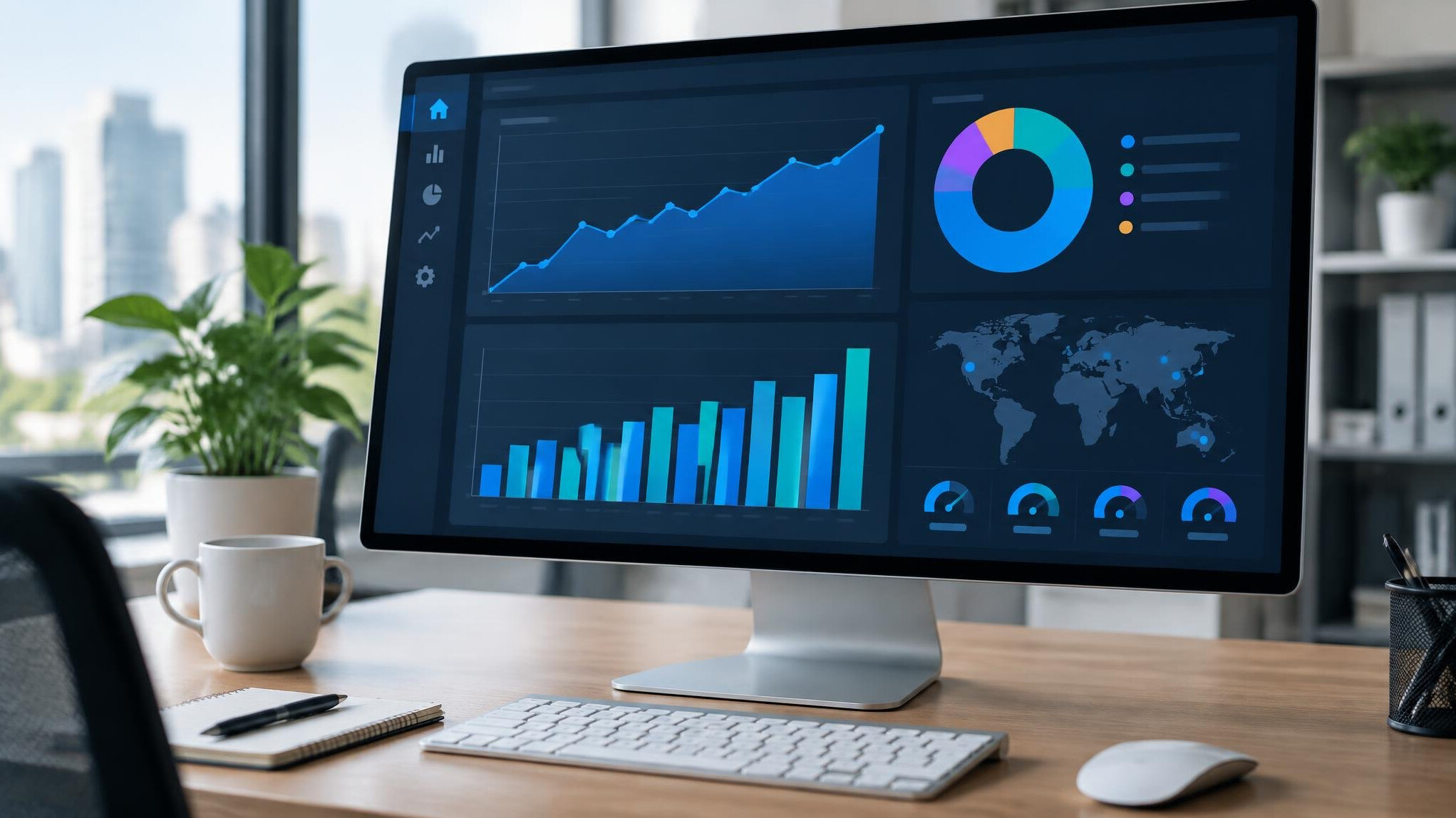software dashboard screen