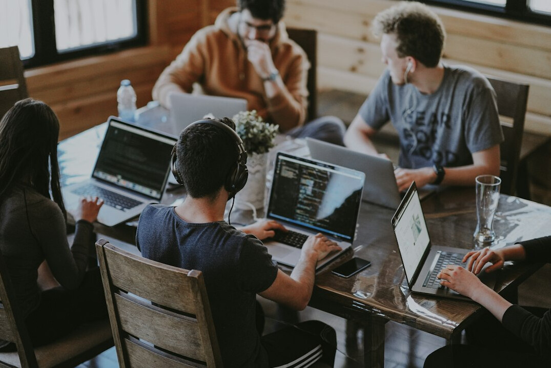 developers collaborating on project